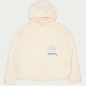CHERRY LA Sun Faded Flower Poncho Hoodie